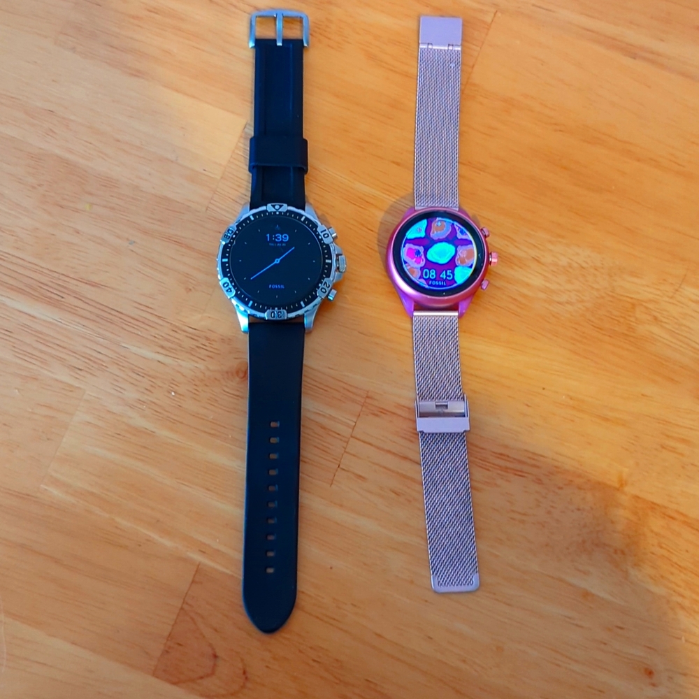 Fossil Unisex 46MM Gen 5 SmartWatch and Fossil Sport 41 mm Smartwatch